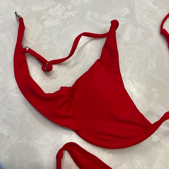 Bikini Two Piece, Red, Size M, NWOT, Removable Top Insert - Picture 2 of 16